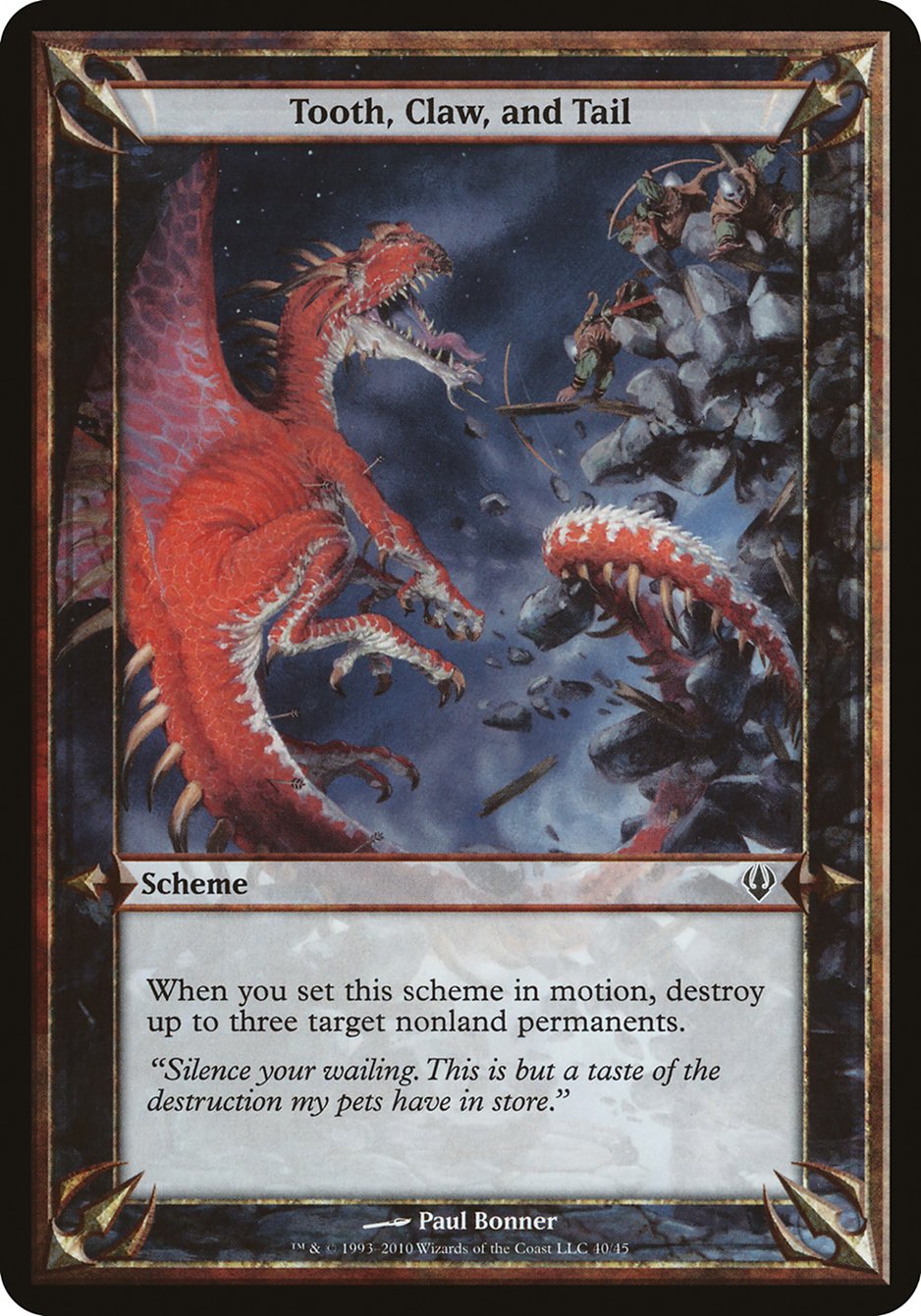 Tooth, Claw, and Tail (Schemes) [Archenemy Schemes] | Jomio and Rueliete's Cards and Comics