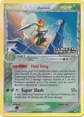 Beedrill (1/113) (Delta Species) (Stamped) [EX: Delta Species] | Jomio and Rueliete's Cards and Comics