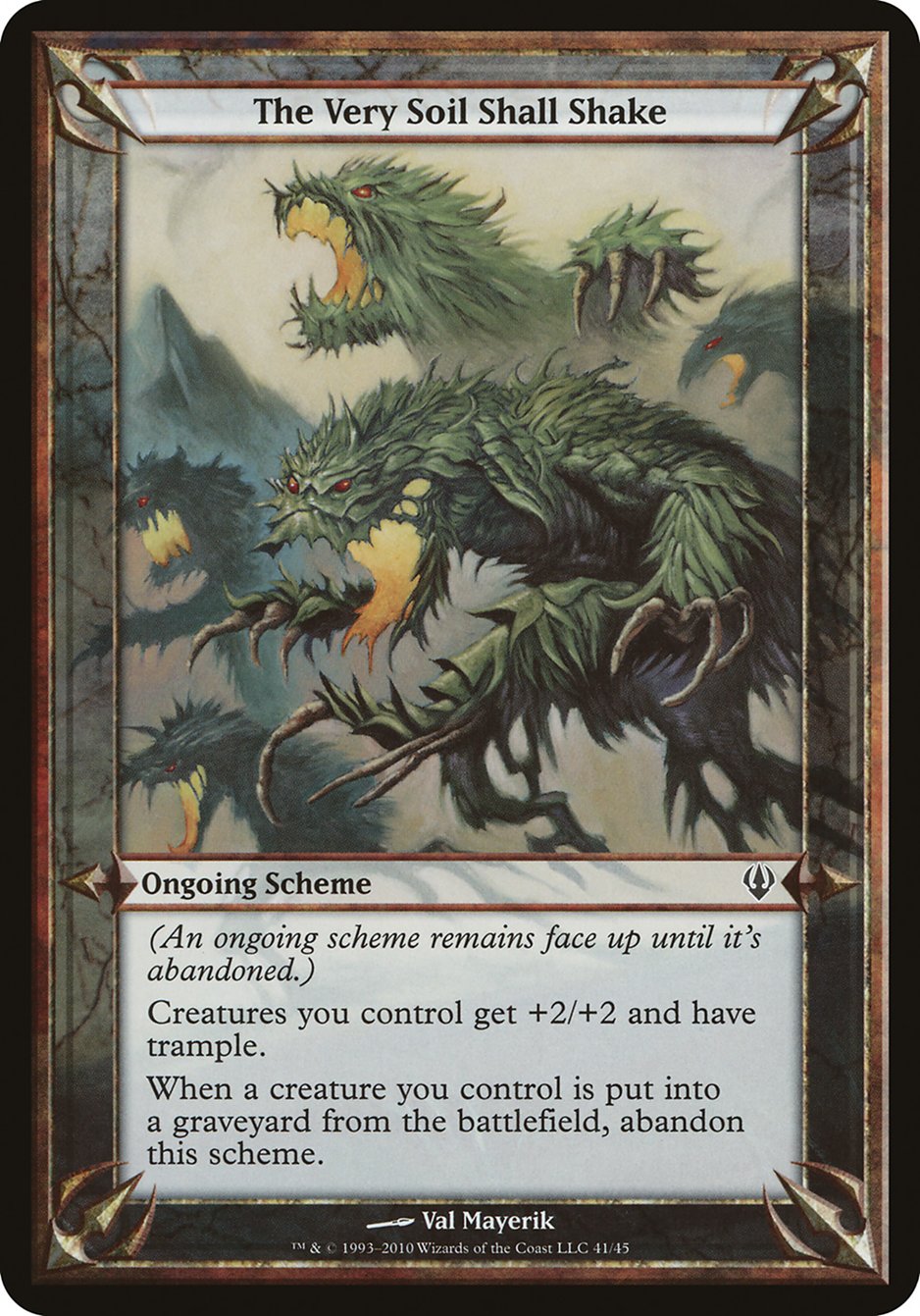 The Very Soil Shall Shake (Schemes) [Archenemy Schemes] | Jomio and Rueliete's Cards and Comics