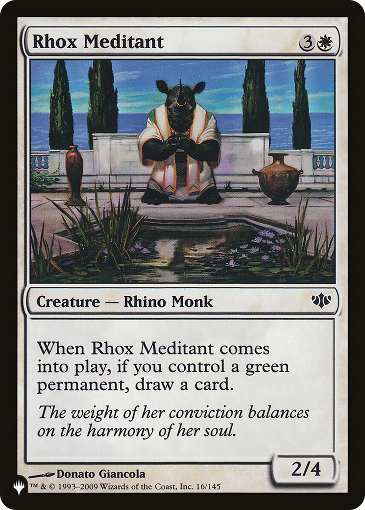 Rhox Meditant [The List] | Jomio and Rueliete's Cards and Comics