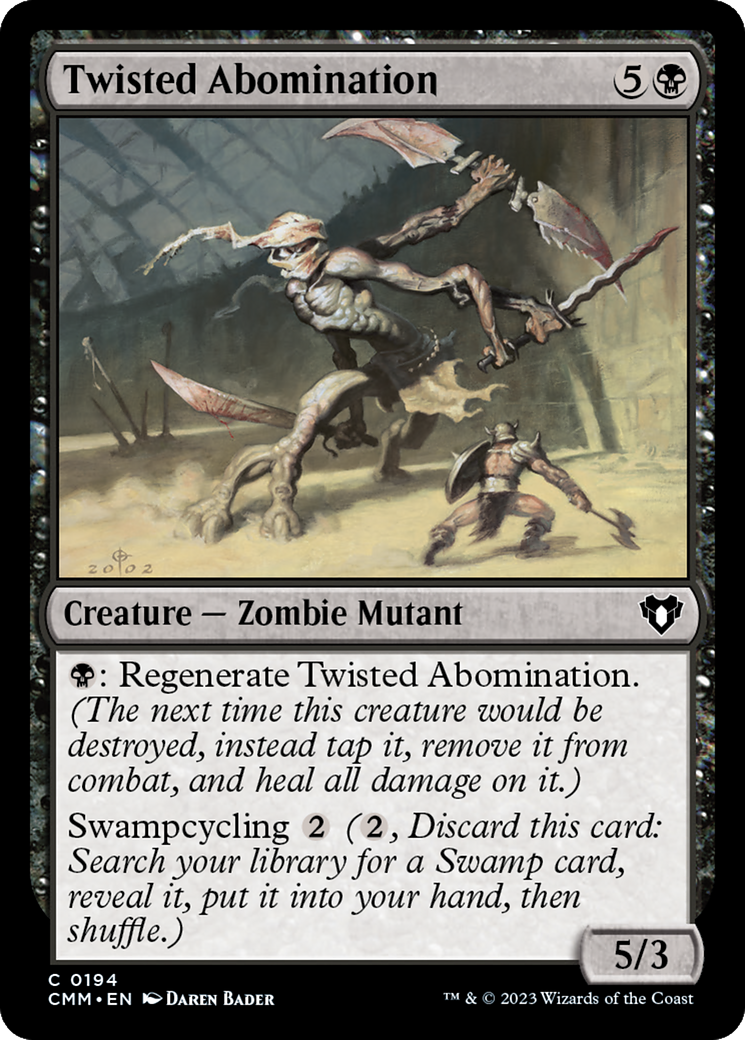 Twisted Abomination [Commander Masters] | Jomio and Rueliete's Cards and Comics