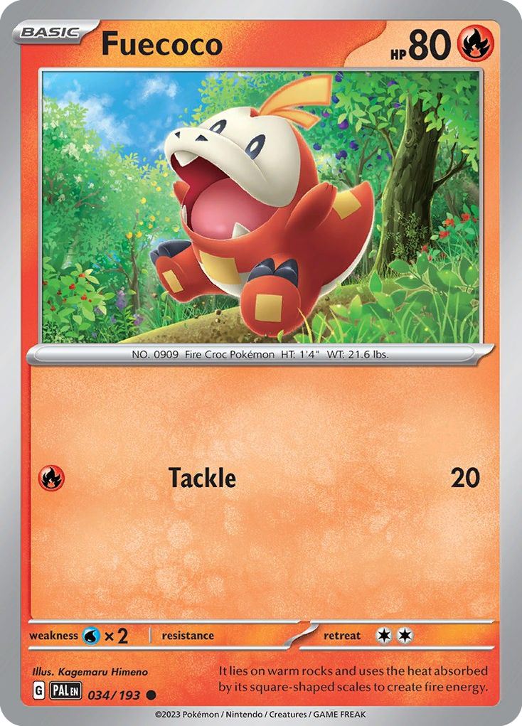 Fuecoco (034/193) (Theme Deck Exclusive) [Scarlet & Violet: Paldea Evolved] | Jomio and Rueliete's Cards and Comics