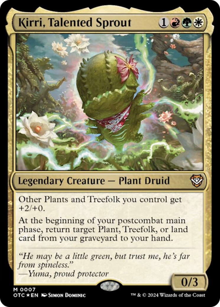 Kirri, Talented Sprout [Outlaws of Thunder Junction Commander] | Jomio and Rueliete's Cards and Comics