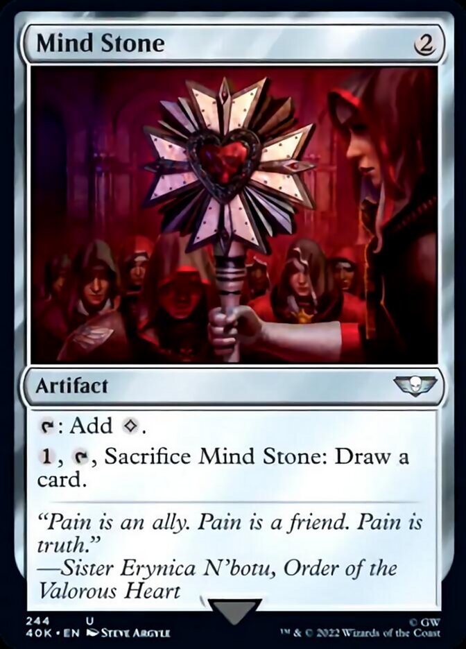 Mind Stone (244) (Surge Foil) [Warhammer 40,000] | Jomio and Rueliete's Cards and Comics