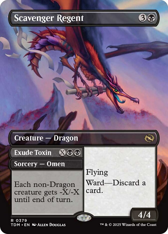 Scavenger Regent (Borderless) [Tarkir: Dragonstorm] | Jomio and Rueliete's Cards and Comics