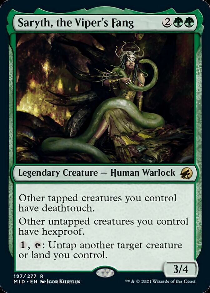 Saryth, the Viper's Fang [Innistrad: Midnight Hunt] | Jomio and Rueliete's Cards and Comics