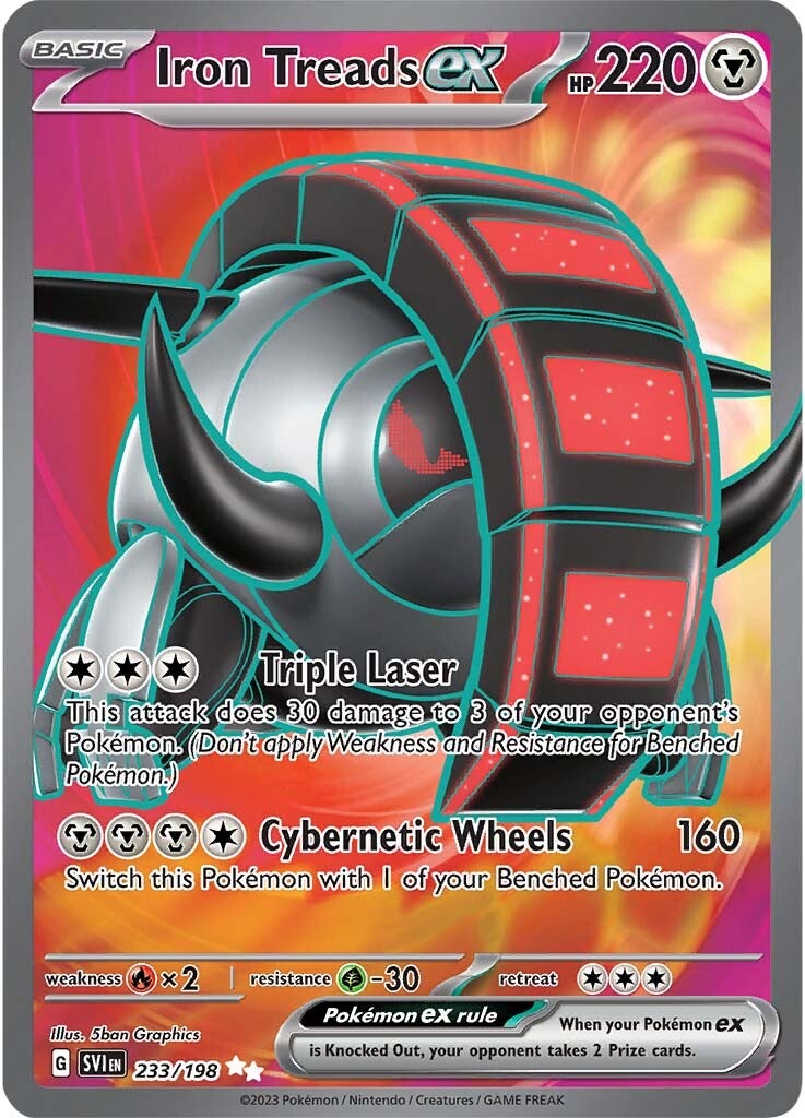 Iron Treads ex (233/198) [Scarlet & Violet: Base Set] | Jomio and Rueliete's Cards and Comics