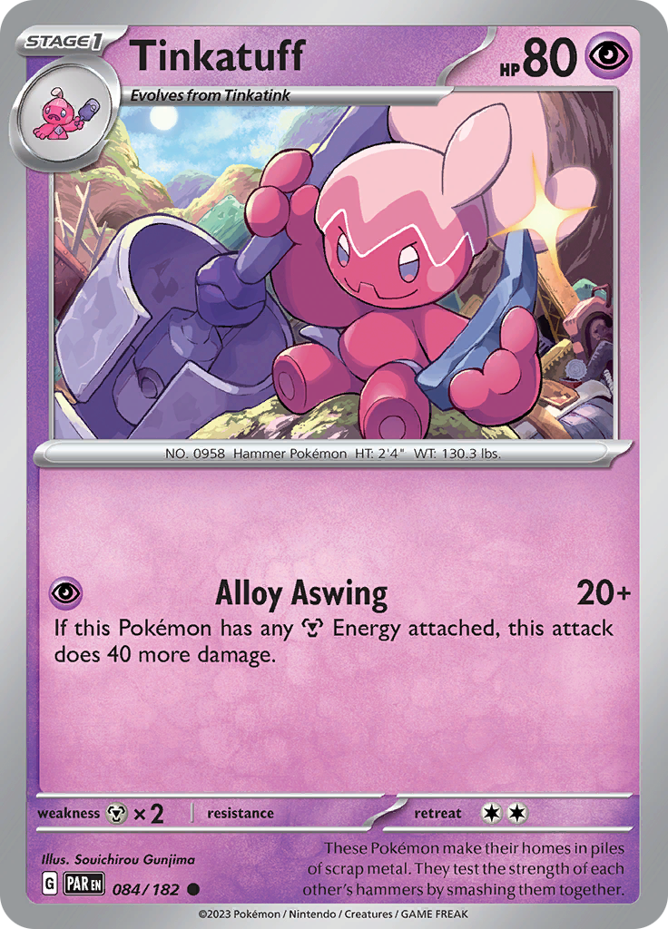 Tinkatuff (084/182) [Scarlet & Violet: Paradox Rift] | Jomio and Rueliete's Cards and Comics