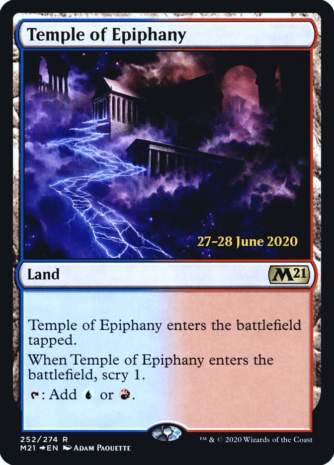 Temple of Epiphany [Core Set 2021 Prerelease Promos] | Jomio and Rueliete's Cards and Comics