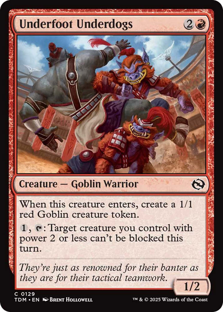 Underfoot Underdogs [Tarkir: Dragonstorm] | Jomio and Rueliete's Cards and Comics