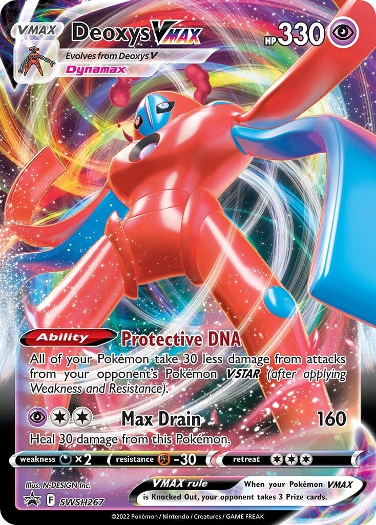 Deoxys VMAX (SWSH267) [Sword & Shield: Black Star Promos] | Jomio and Rueliete's Cards and Comics