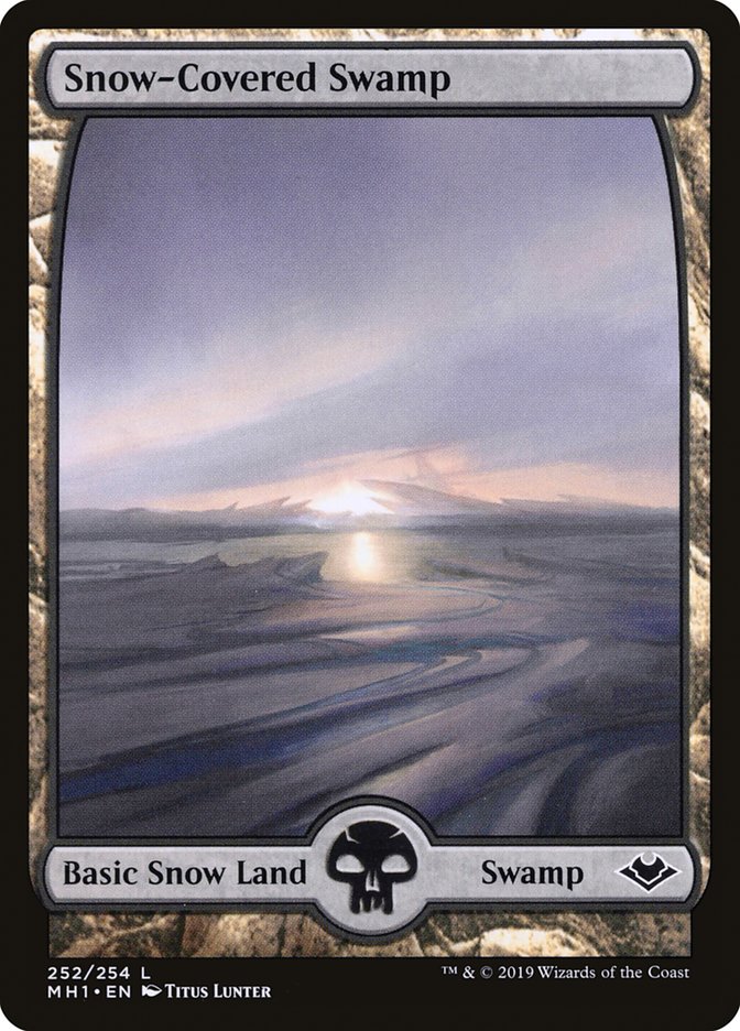 Snow-Covered Swamp [Modern Horizons] | Jomio and Rueliete's Cards and Comics