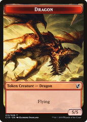 Heart-Piercer Manticore // Dragon Double-Sided Token [Commander 2019 Tokens] | Jomio and Rueliete's Cards and Comics