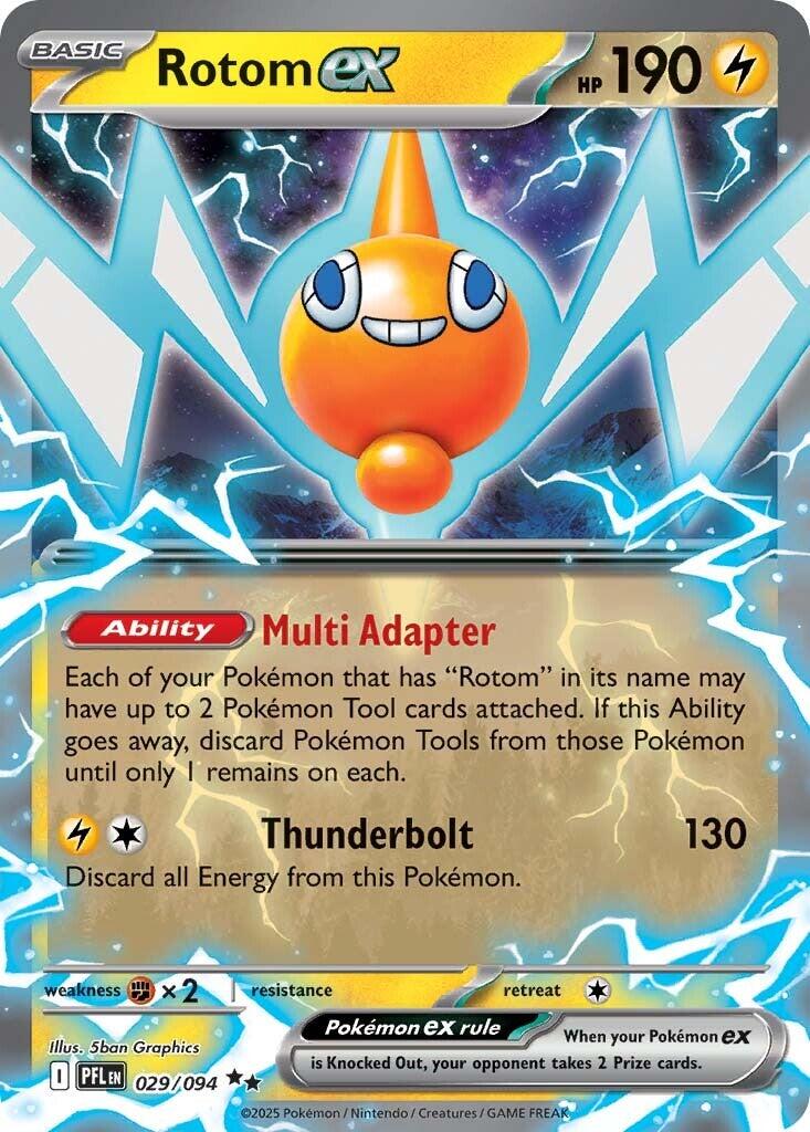 Rotom ex (029/094) [Mega Evolution: Phantasmal Flames] | Jomio and Rueliete's Cards and Comics