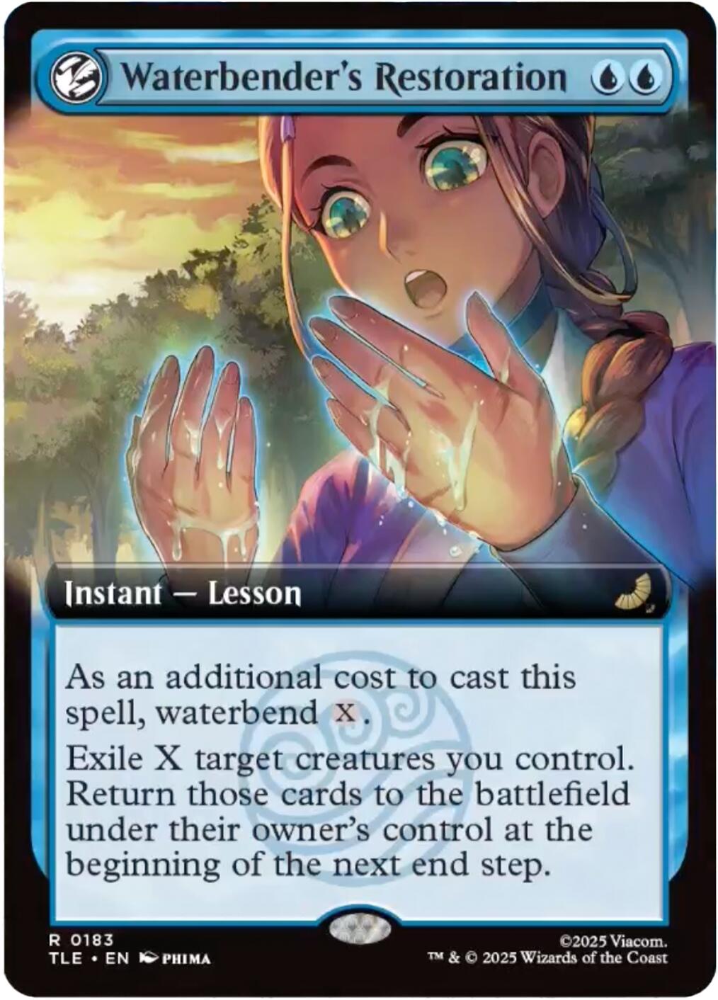 Waterbender's Restoration (Extended Art) [Avatar: The Last Airbender: Eternal-Legal] | Jomio and Rueliete's Cards and Comics