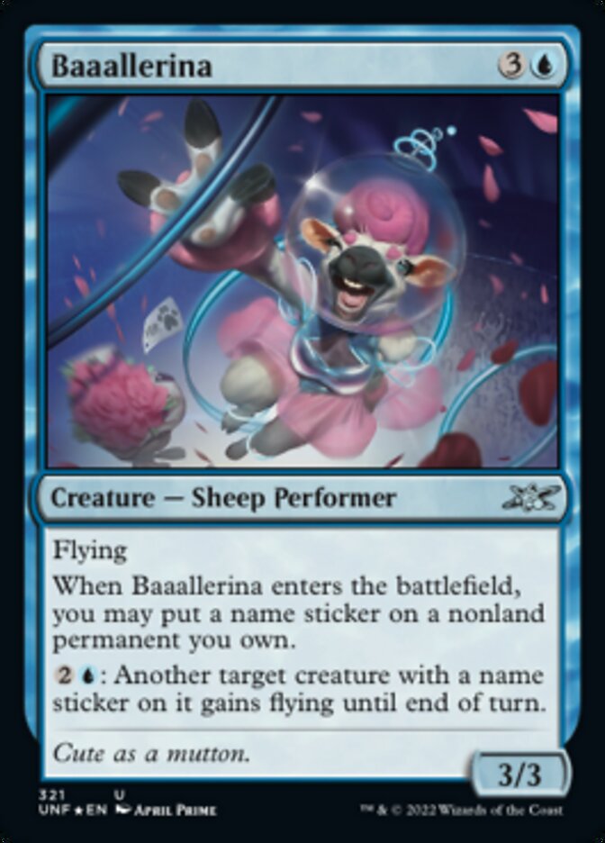 Baaallerina (Galaxy Foil) [Unfinity] | Jomio and Rueliete's Cards and Comics