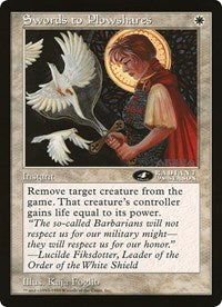 Swords to Plowshares (4th Place) (Oversized) [Oversize Cards] | Jomio and Rueliete's Cards and Comics