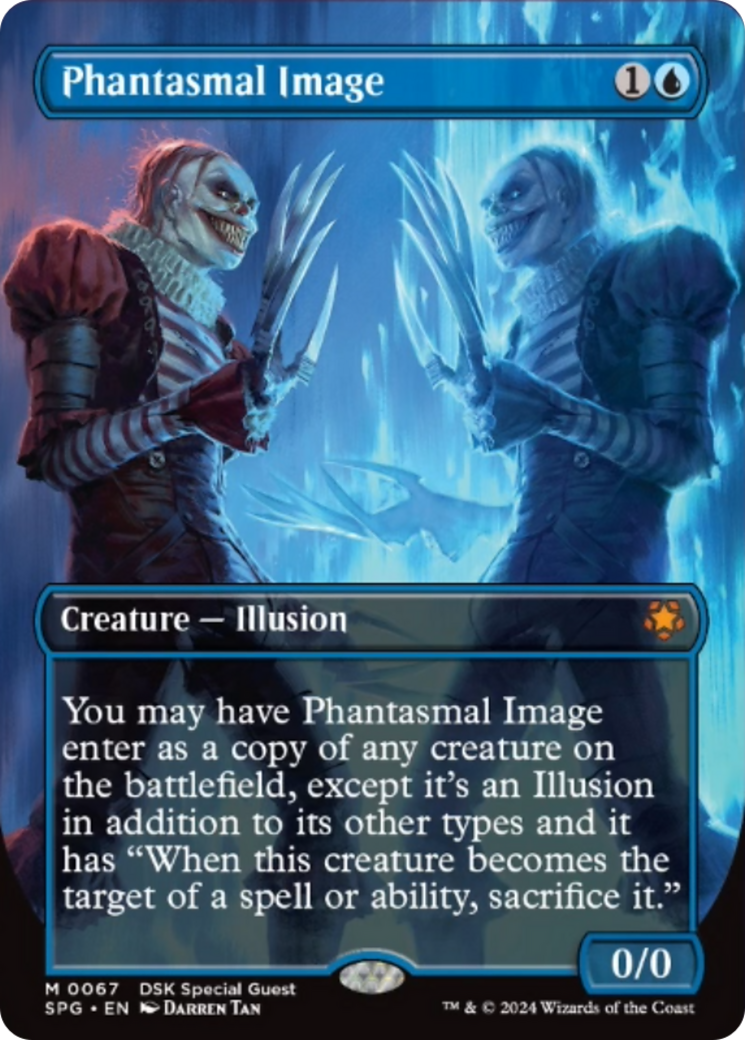 Phantasmal Image (Borderless) [Duskmourn: House of Horror Special Guests] | Jomio and Rueliete's Cards and Comics
