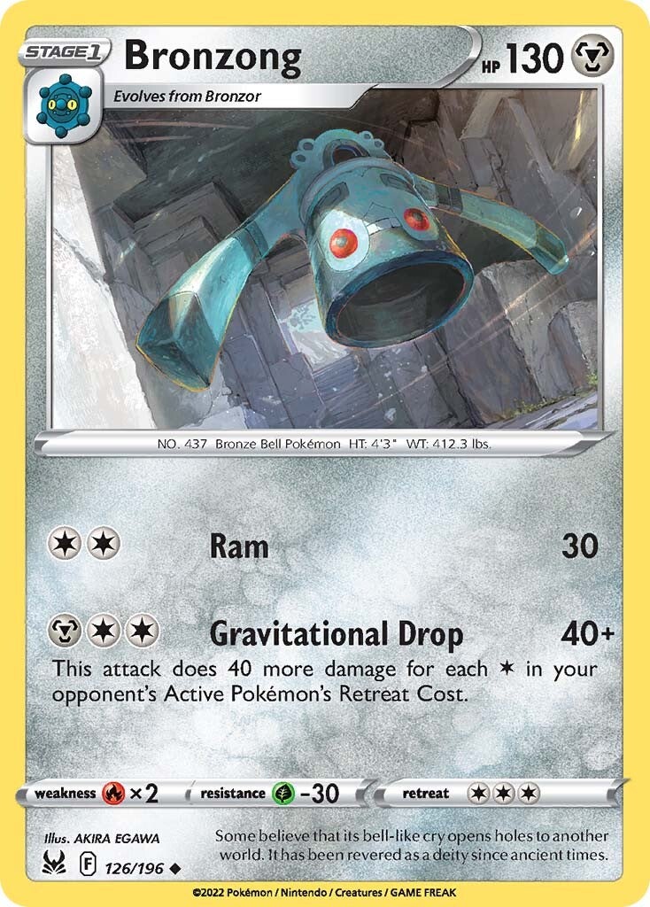 Bronzong (126/196) [Sword & Shield: Lost Origin] | Jomio and Rueliete's Cards and Comics