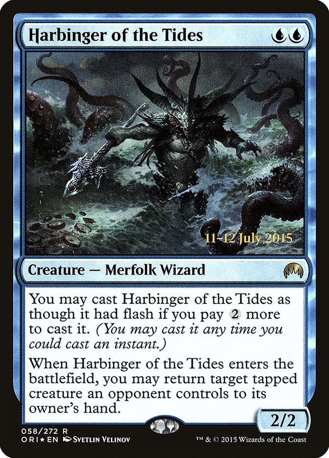 Harbinger of the Tides [Magic Origins Prerelease Promos] | Jomio and Rueliete's Cards and Comics
