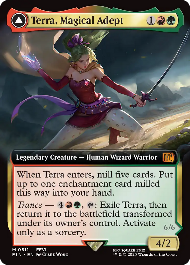 Terra, Magical Adept // Esper Terra (Extended Art) [FINAL FANTASY] | Jomio and Rueliete's Cards and Comics