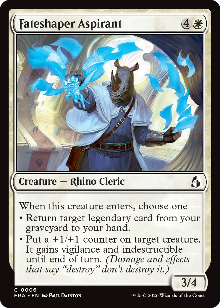 Fateshaper Aspirant [Reality Fracture] | Jomio and Rueliete's Cards and Comics