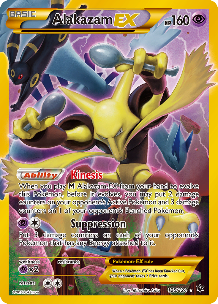 Alakazam EX (125/124) [XY: Fates Collide] | Jomio and Rueliete's Cards and Comics