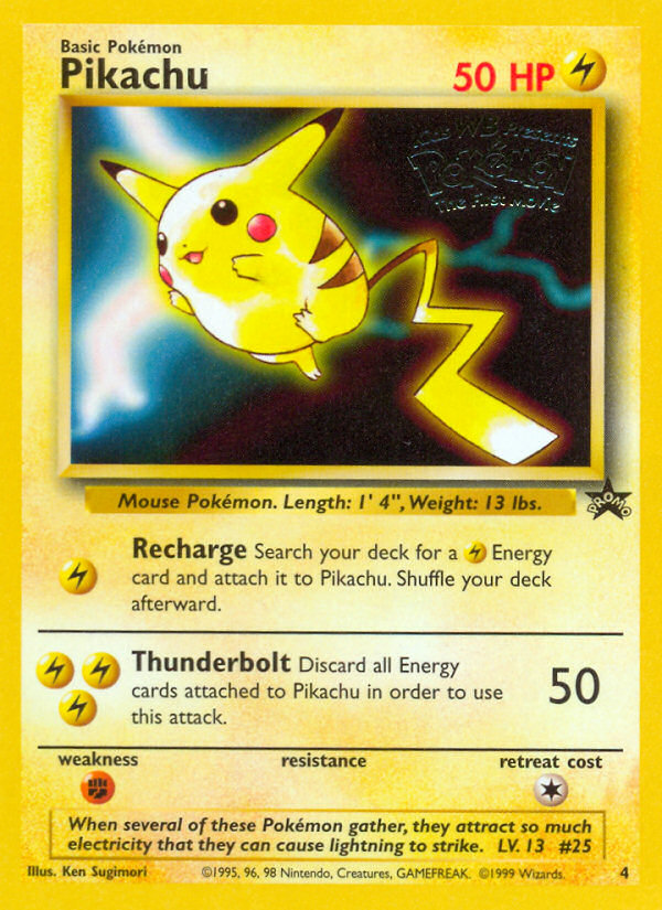 Pikachu (4) [Wizards of the Coast: Black Star Promos] | Jomio and Rueliete's Cards and Comics