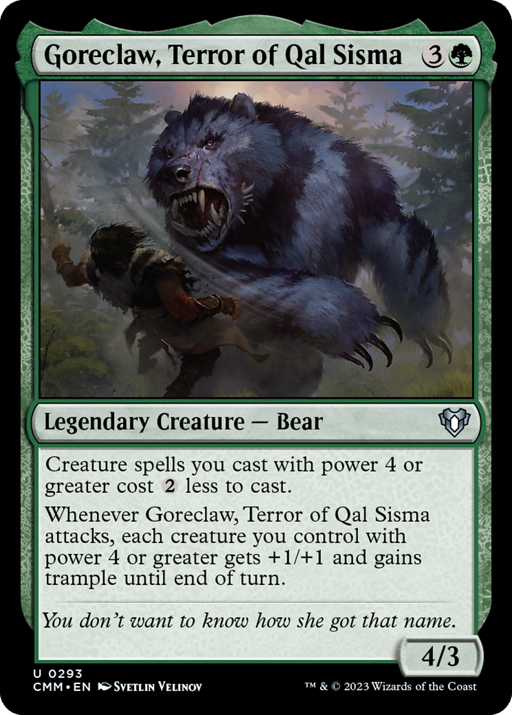 Goreclaw, Terror of Qal Sisma [Commander Masters] | Jomio and Rueliete's Cards and Comics