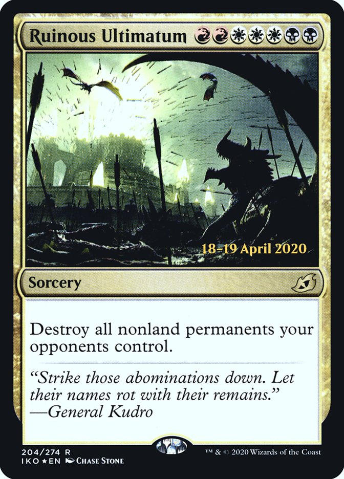 Ruinous Ultimatum [Ikoria: Lair of Behemoths Prerelease Promos] | Jomio and Rueliete's Cards and Comics