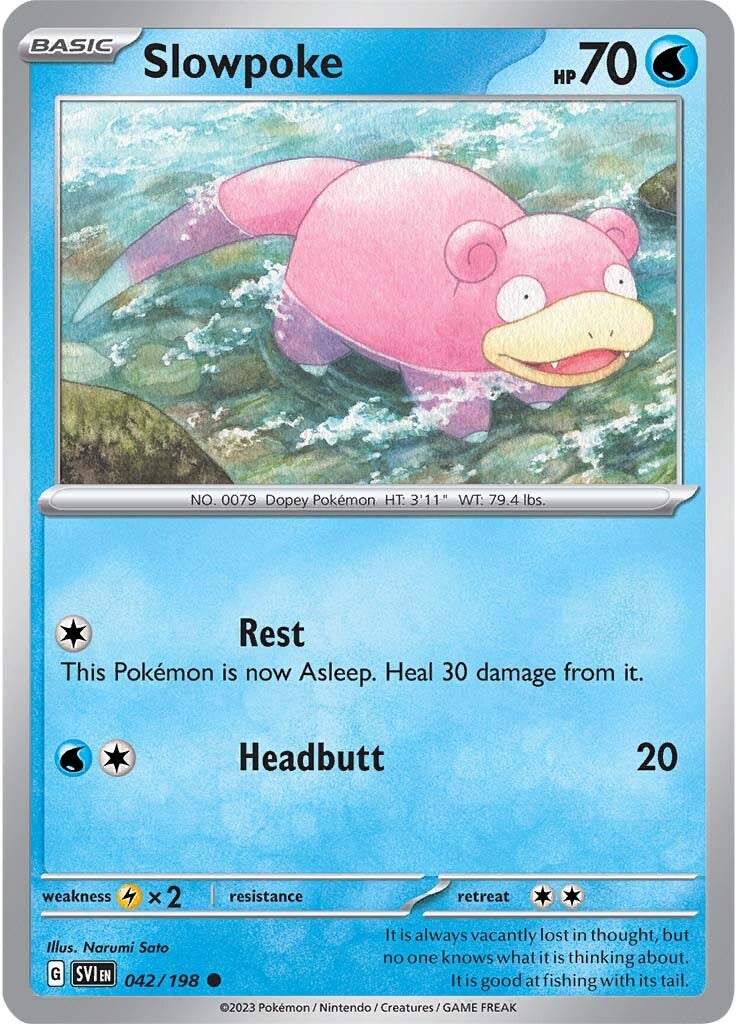 Slowpoke (042/198) [Scarlet & Violet: Base Set] | Jomio and Rueliete's Cards and Comics