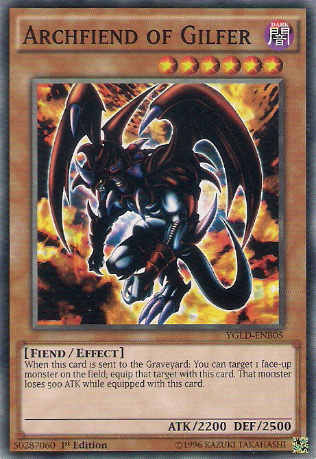 Archfiend of Gilfer [YGLD-ENB05] Common | Jomio and Rueliete's Cards and Comics