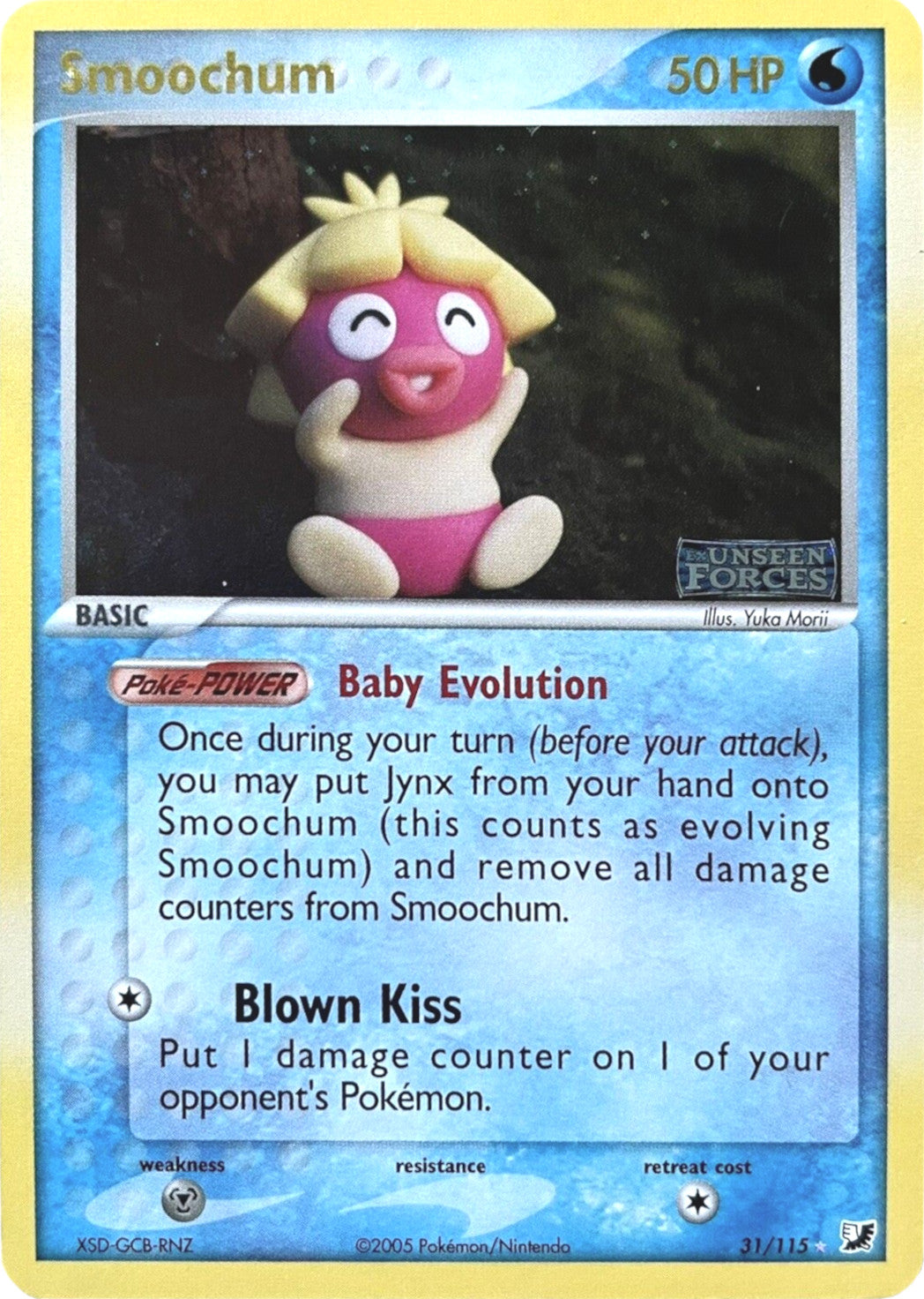 Smoochum (31/115) (Stamped) [EX: Unseen Forces] | Jomio and Rueliete's Cards and Comics