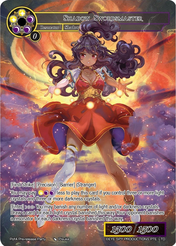 Shadow Swordmaster (PofA Pre-release Party) [Promo Cards] | Jomio and Rueliete's Cards and Comics