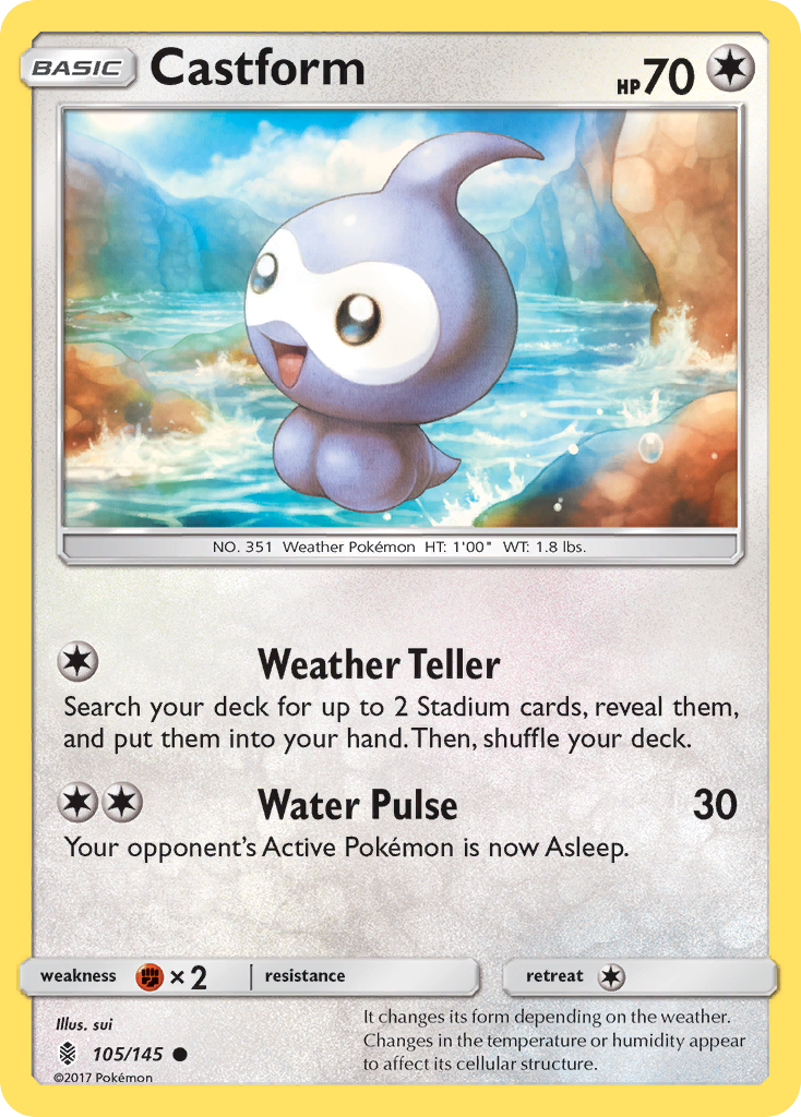 Castform (105/145) [Sun & Moon: Guardians Rising] | Jomio and Rueliete's Cards and Comics