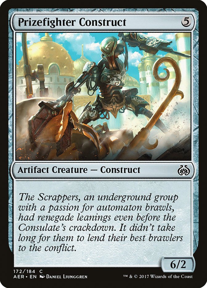 Prizefighter Construct [Aether Revolt] | Jomio and Rueliete's Cards and Comics