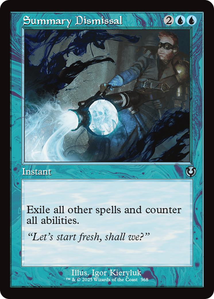 Summary Dismissal (Retro Frame) [Innistrad Remastered] | Jomio and Rueliete's Cards and Comics