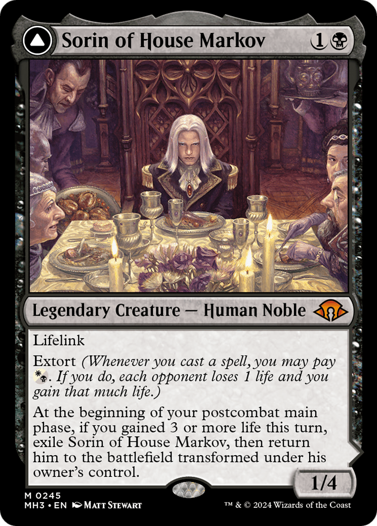 Sorin of House Markov // Sorin, Ravenous Neonate [Modern Horizons 3] | Jomio and Rueliete's Cards and Comics