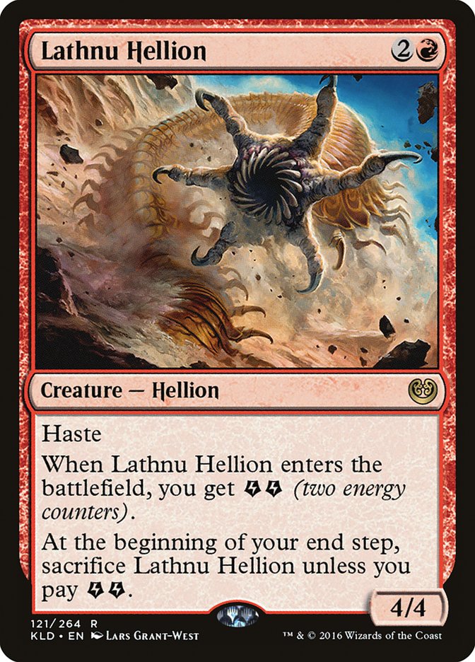 Lathnu Hellion [Kaladesh] | Jomio and Rueliete's Cards and Comics