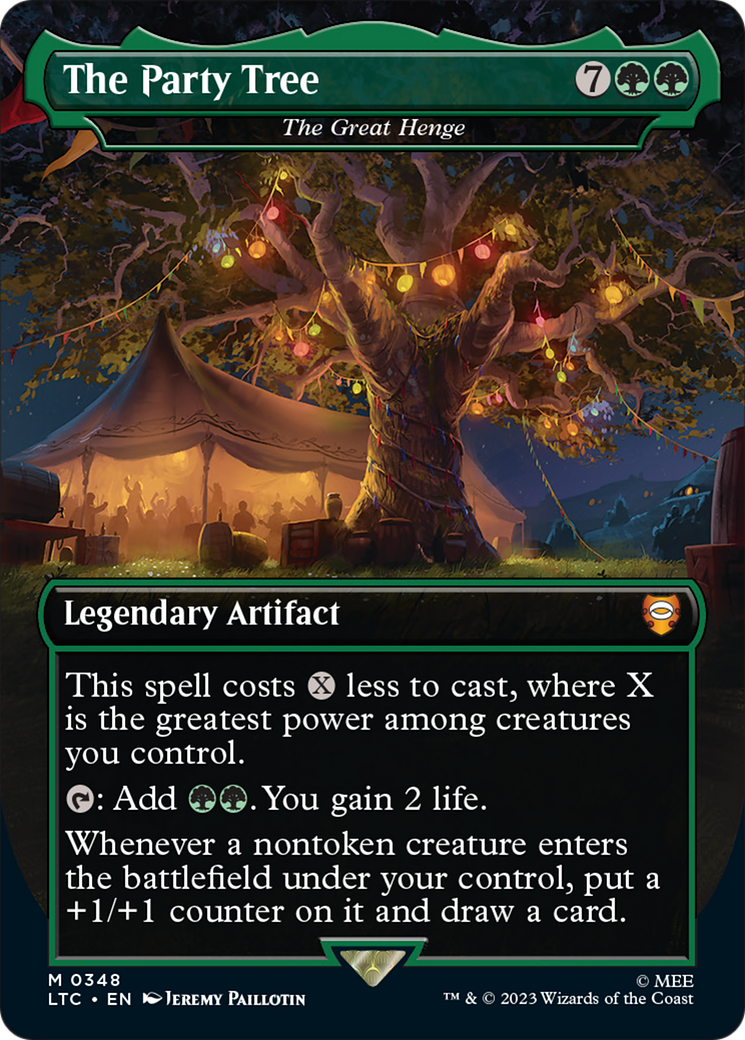 The Party Tree - The Great Henge (Borderless) [The Lord of the Rings: Tales of Middle-Earth Commander] | Jomio and Rueliete's Cards and Comics