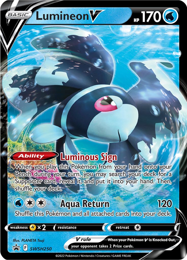 Lumineon V (SWSH250) [Sword & Shield: Black Star Promos] | Jomio and Rueliete's Cards and Comics