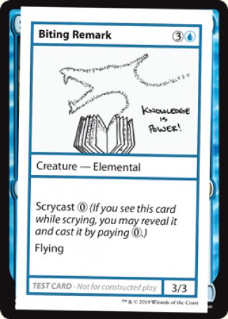 Biting Remark (2021 Edition) [Mystery Booster Playtest Cards] | Jomio and Rueliete's Cards and Comics