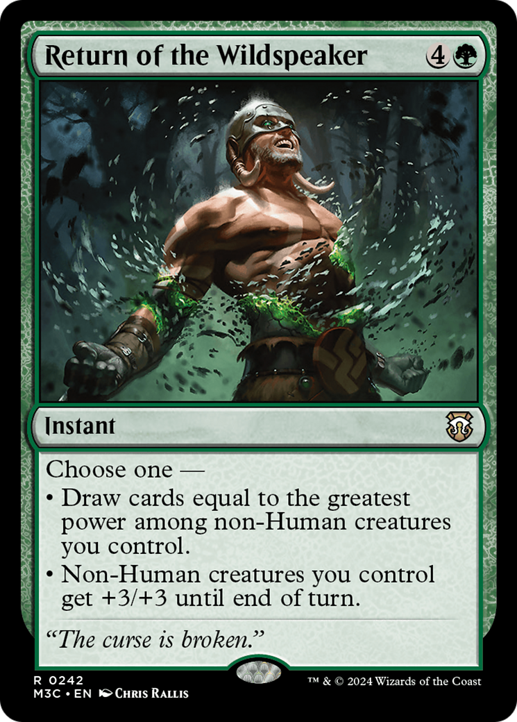 Return of the Wildspeaker (Ripple Foil) [Modern Horizons 3 Commander] | Jomio and Rueliete's Cards and Comics
