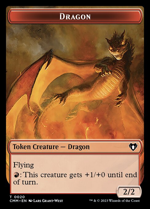 Soldier // Dragon (0020) Double-Sided Token [Commander Masters Tokens] | Jomio and Rueliete's Cards and Comics