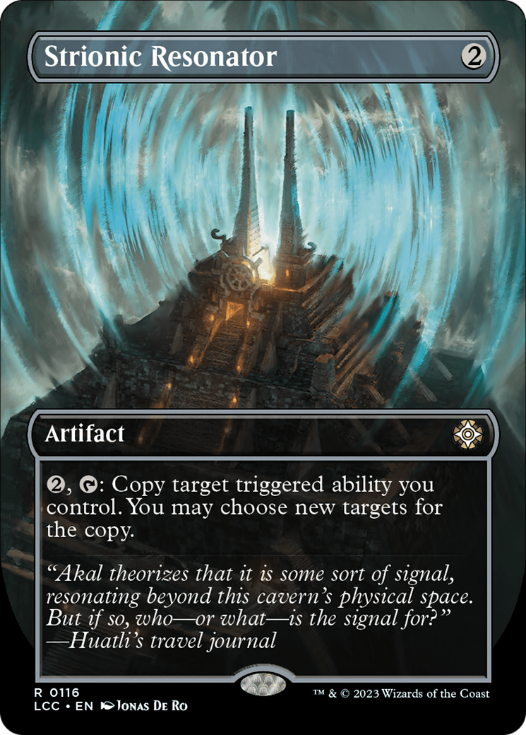 Strionic Resonator (Borderless) [The Lost Caverns of Ixalan Commander] | Jomio and Rueliete's Cards and Comics