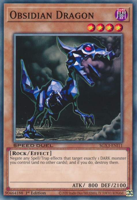 Obsidian Dragon [SGX3-ENI11] Common | Jomio and Rueliete's Cards and Comics