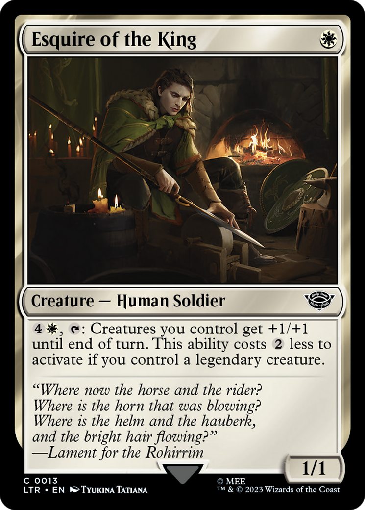 Esquire of the King [The Lord of the Rings: Tales of Middle-Earth] | Jomio and Rueliete's Cards and Comics