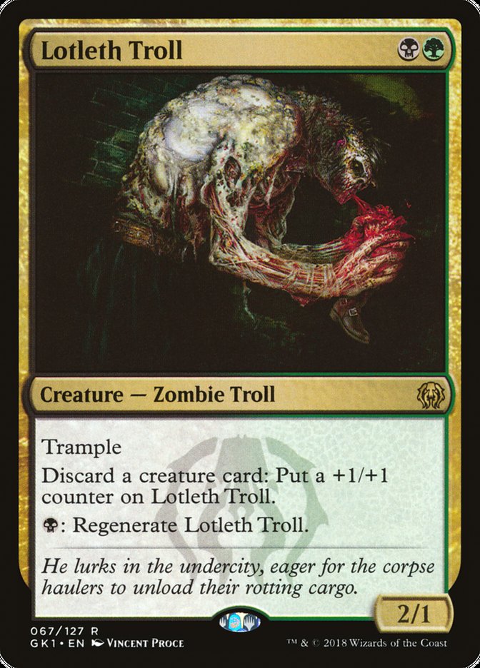 Lotleth Troll [Guilds of Ravnica Guild Kit] | Jomio and Rueliete's Cards and Comics