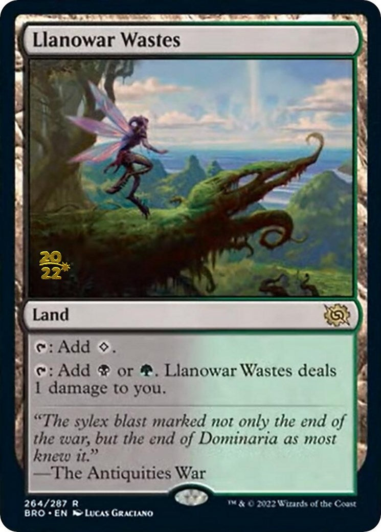 Llanowar Wastes [The Brothers' War Prerelease Promos] | Jomio and Rueliete's Cards and Comics