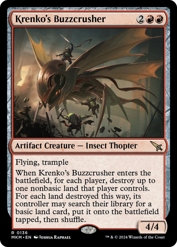 Krenko's Buzzcrusher [Murders at Karlov Manor] | Jomio and Rueliete's Cards and Comics